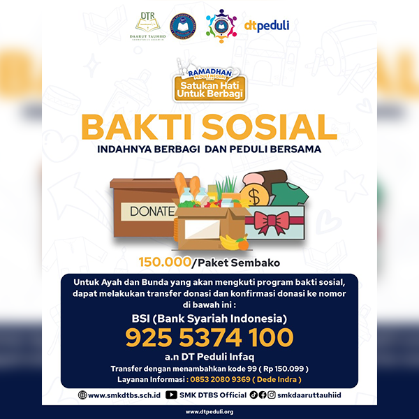 Berbagi Bingkisan Lebaran untuk Warga Masyarakat Sekitar Eco Pesantren Daarut Tauhiid