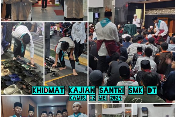 Santri SMK DTBS Antusias Khidmat pada Kajian Ma’rifatullah