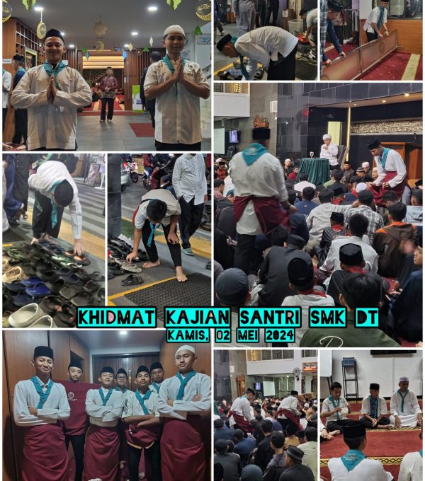 Santri SMK DTBS Antusias Khidmat pada Kajian Ma’rifatullah